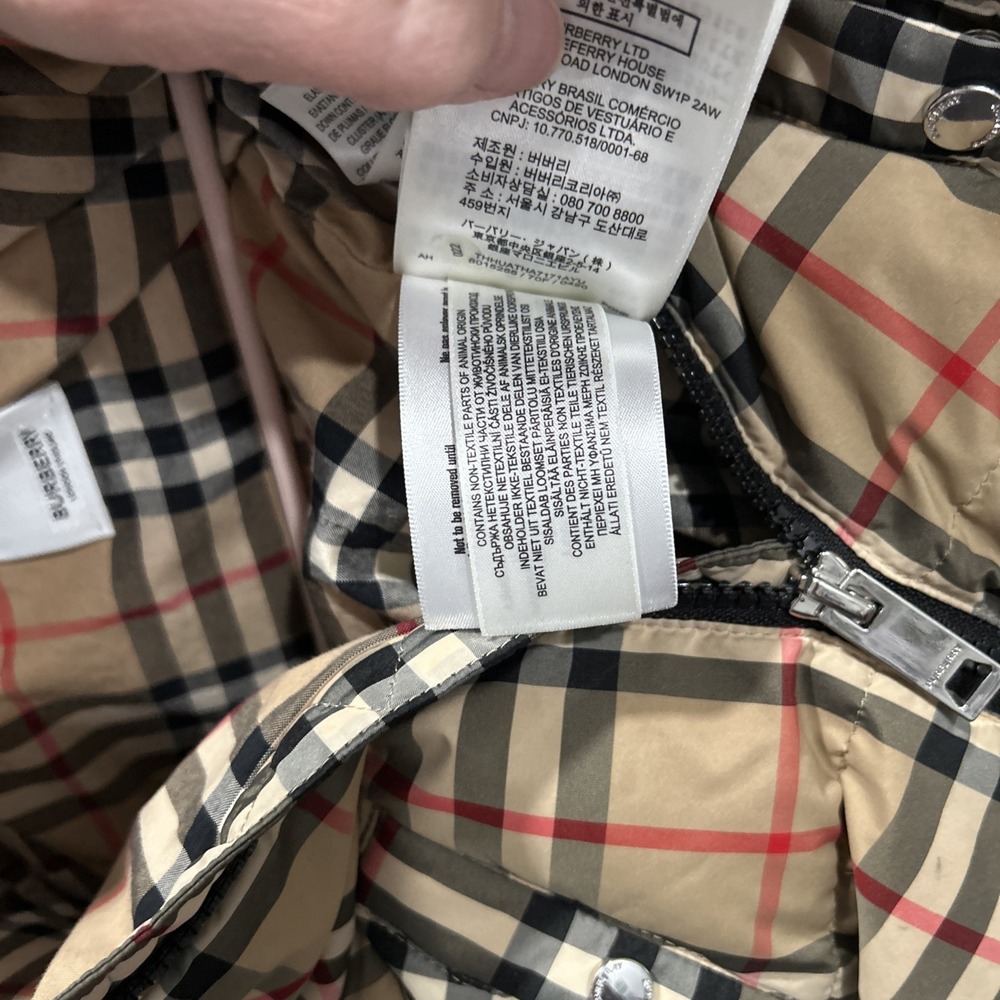 Burberry Kids Puffer Coat Snowsuit Jumpsuit 12 Month - Picture 9 of 16